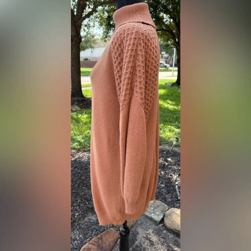 BB Dakota / Steve Madden; Warm Brown Long Sleeve Dress - Picture 4 of 10